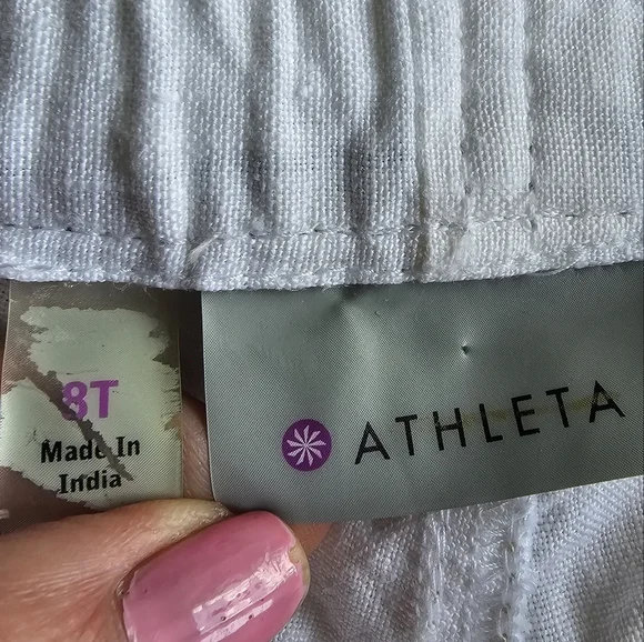 Athleta Lakeside 100% Linen Pant Size 8 Tall - Picture 13 of 16